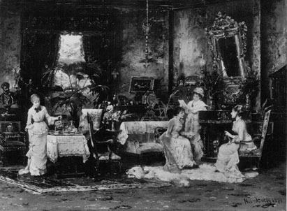 La Visite,<br>Mihaly Munkacsy